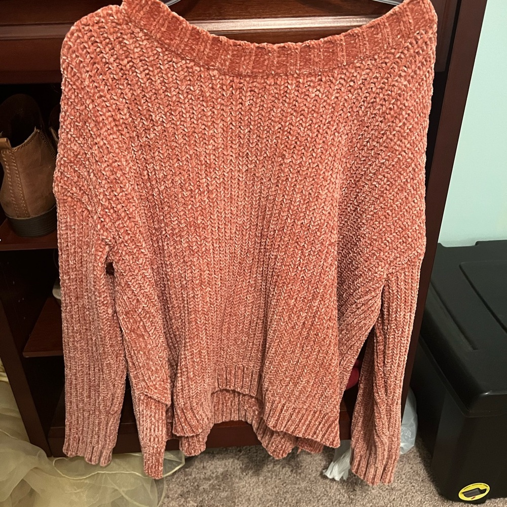 Burnt orange sweater